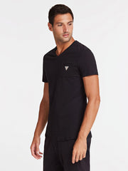 GUESS FRONT POCKET T-SHIRT WITH TRIANGLE LOGO