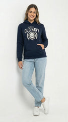 OLD NAVY Womens Chest Printed Hoodie