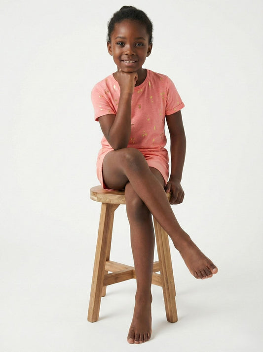 NAME IT Girls Foil Printed Tee