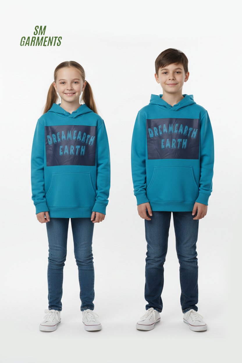 ROADWEAR Kids Teal “Dream Earth” Printed Hoodie