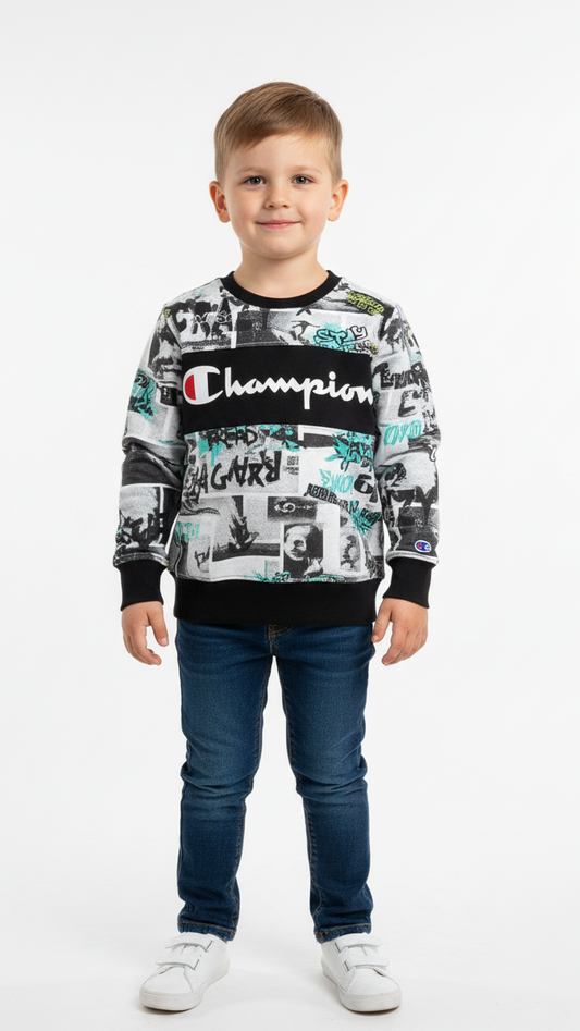 ALOHA ORIGINAL MARINES Boys Printed Street Style Graphic SweatShirt