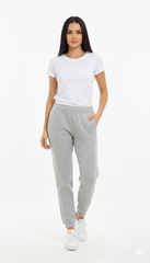 INEXTENSO WOMENS HEATHER GREY PLUSH TROUSER