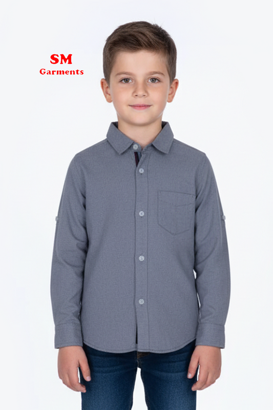 MY CHICCO KIDS PLAIN SHIRT WITH POCKET