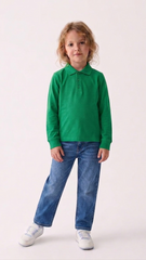 YOUTH A+ GIRLS BRIGHT GREEN POLO