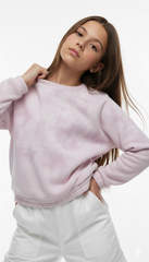 ROADWEAR Girls Pink Tie Dye Sweatshirt