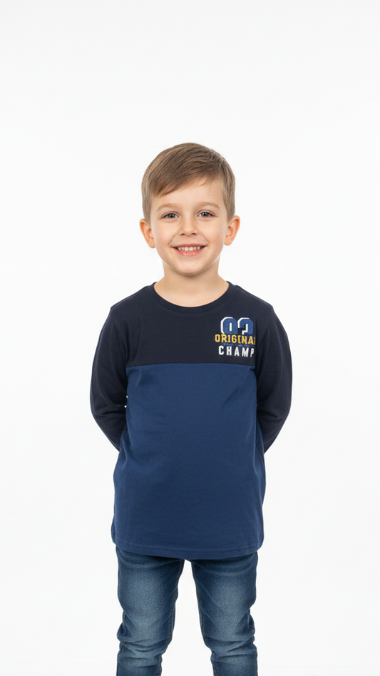 PEPPERTS! BOYS TWO TONE LONG SLEEVED T-SHIRT