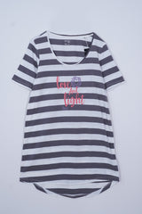 ESMARA WOMEN LONG STRIPED T SHIRT