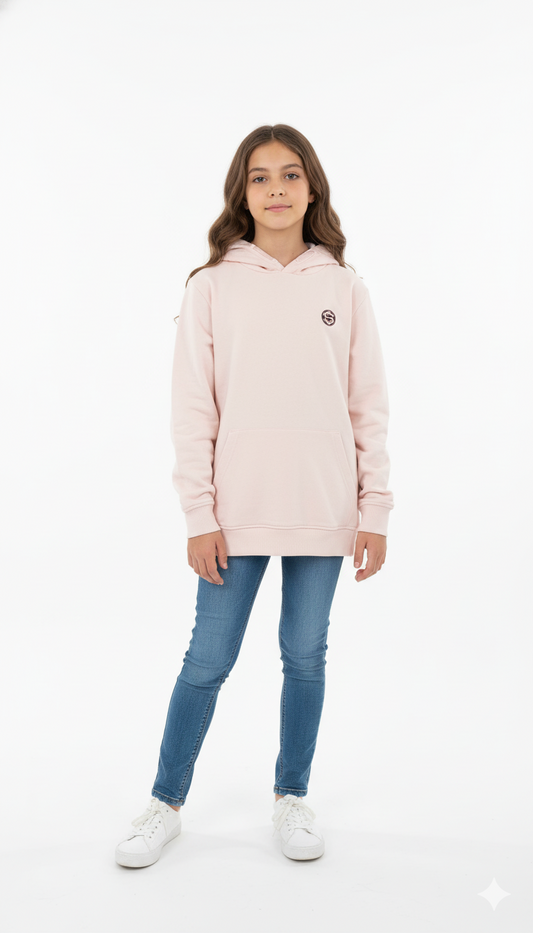 ROADWEAR GIRLS EMBRIODED BADGE HOODIE