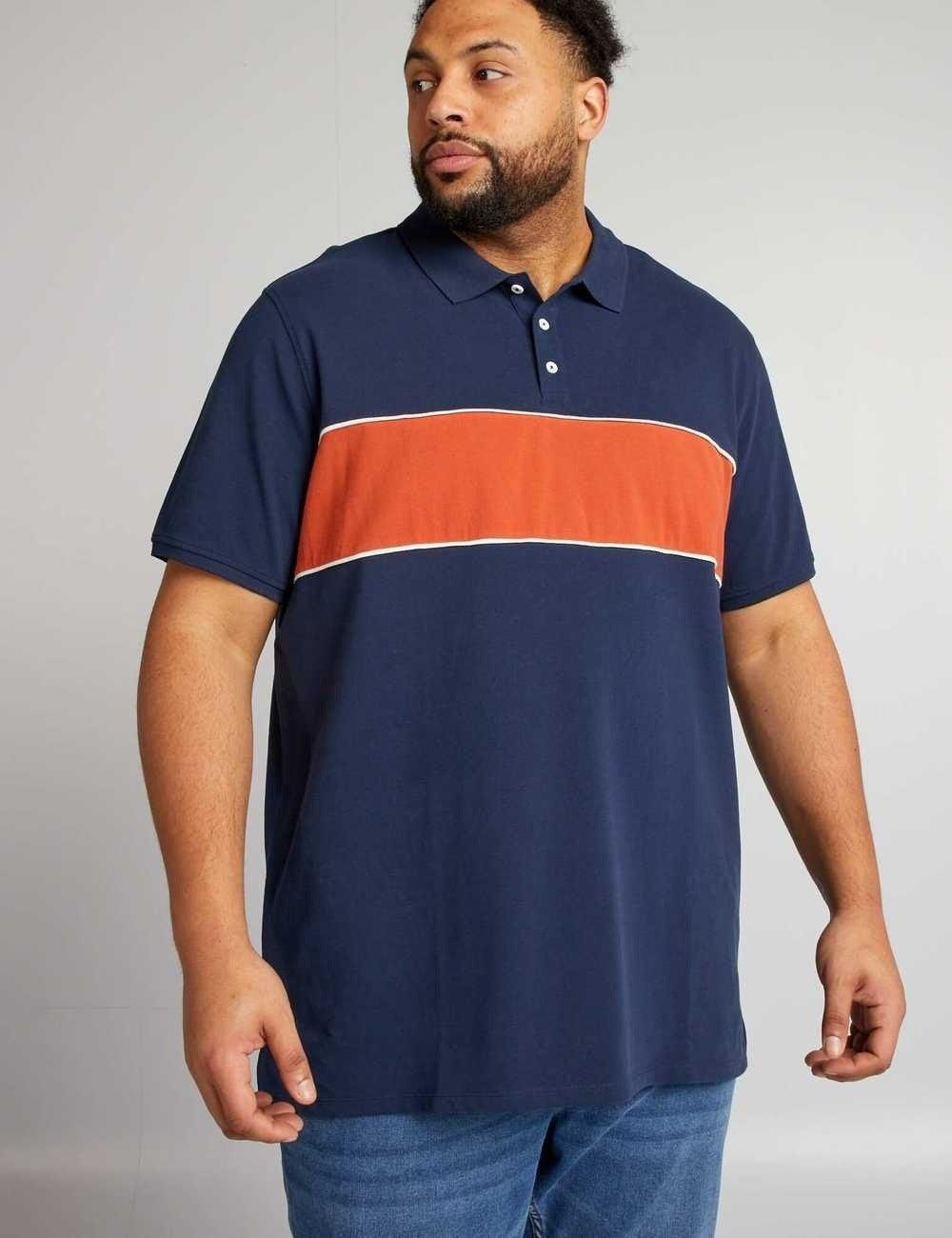 RUGBY STYLE COTTON POLO T-SHIRT