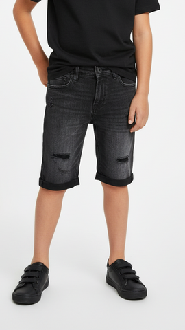 JACK&JONES Boys Distressed Denim Shorts