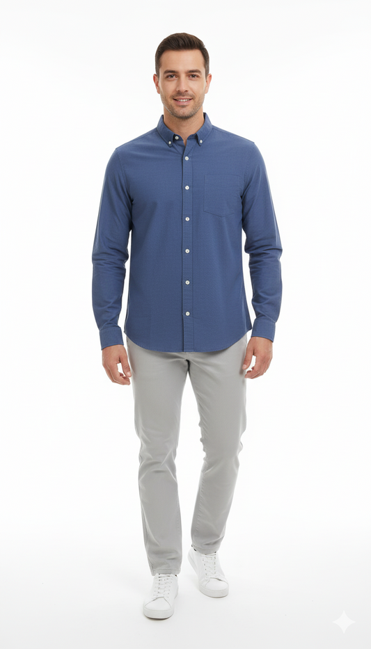 NXT MENS REGULAR FIT BASIC SHIRT