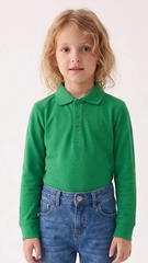 YOUTH A+ GIRLS BRIGHT GREEN POLO