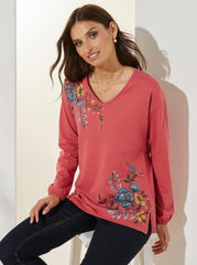 VENCA LONG-SLEEVED T-SHIRT WITH ELASTIC CUFF