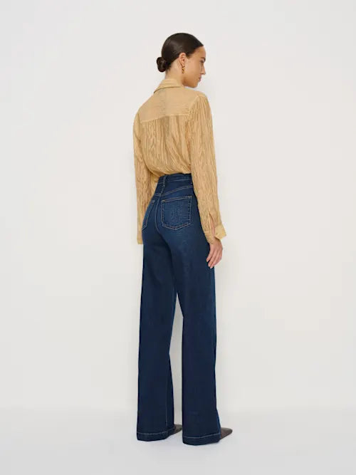 Bex Super Stretch High Rise Wide Leg Jeans