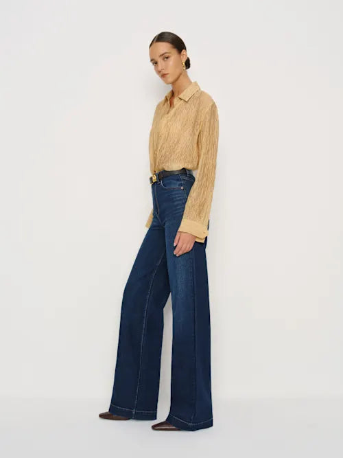 Bex Super Stretch High Rise Wide Leg Jeans