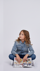 DL Girls Manning Ice Blue Denim Jacket