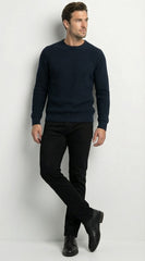 TERRANOVA Mens Blue Navy Mglia Pullover