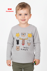 5.10.15. Boys' knitted full sleeved t shirt - forest buddies