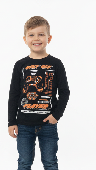 INEXTENSO BOYS PRINTED LONG SLEEVED T-SHIRT