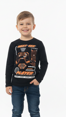 INEXTENSO BOYS PRINTED LONG SLEEVED T-SHIRT