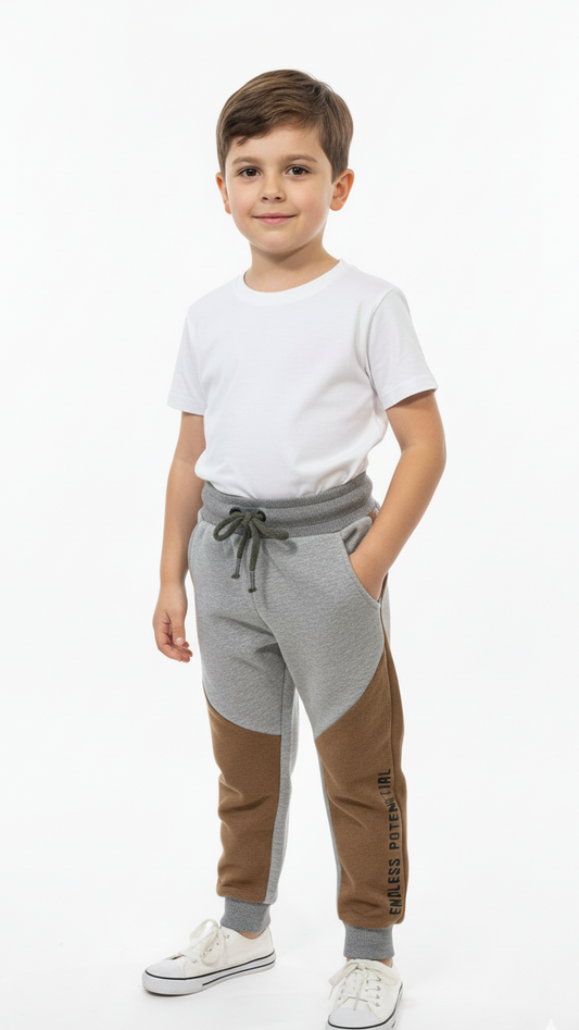 ROAD WEAR BOYS TWO TONE PRINTED TROUSER