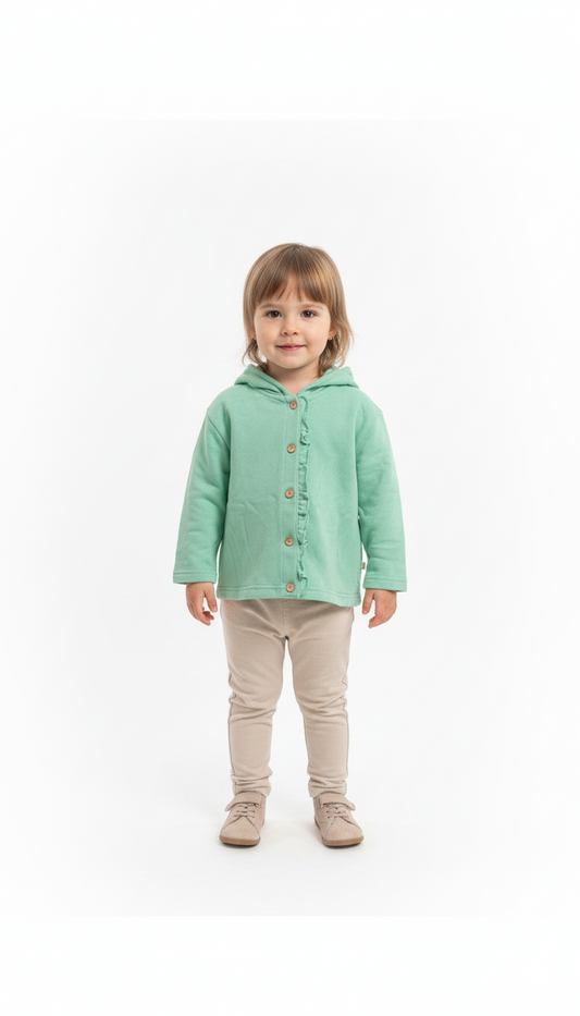 ZR GIRLS  BUTTON DOWN  HOODIE