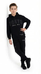 F&F Boys Printed Hoodie and Jogger Suit