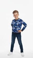 BOYS Blue Camo Sweatshirt