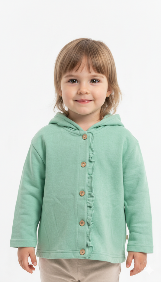 ZR GIRLS  BUTTON DOWN  HOODIE