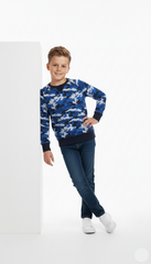 BOYS Blue Camo Sweatshirt