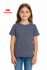 LUPILU Girl's Printed Short Sleeve T-Shirt
