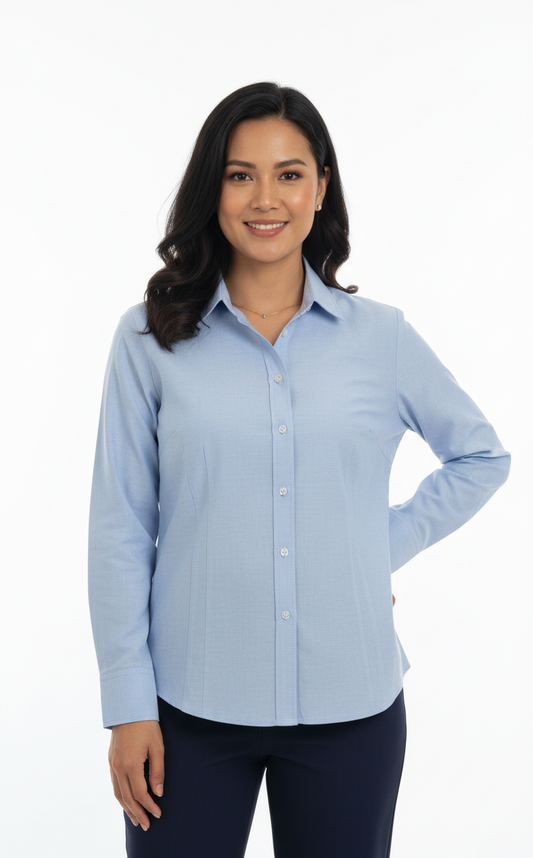 PROMOSTARS WOMENS BASIC TEXTURED SHIRT