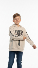 FREE PLANET BOYS SKELETON PRINTED HOODIE