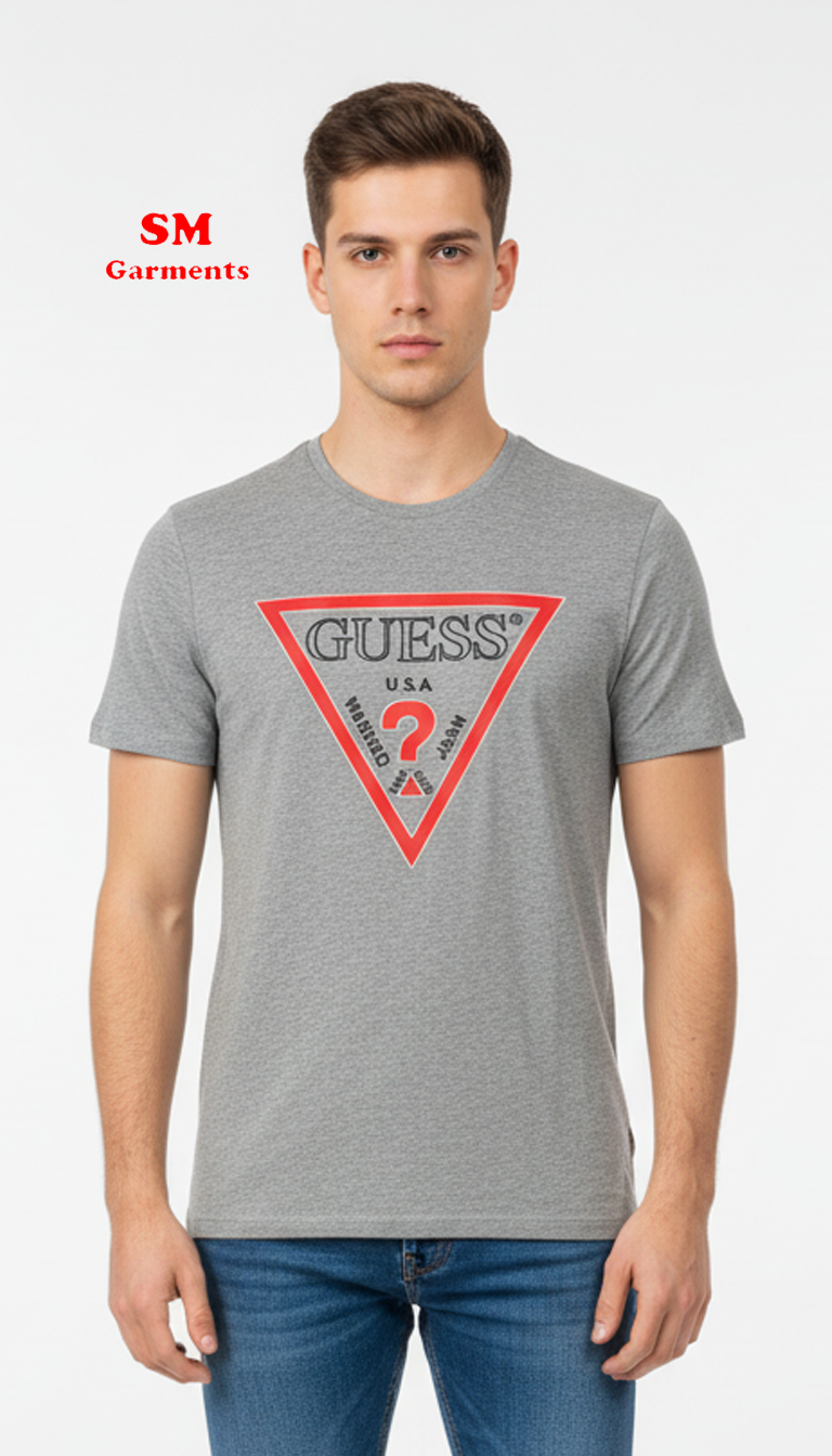 GUESS MENS PRINTED LOGO T-SHIRT