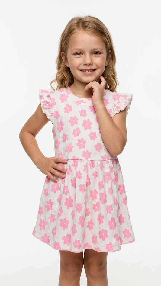 LC WAIKIKI Girls Printed Floral Dress
