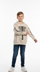 FREE PLANET BOYS SKELETON PRINTED HOODIE