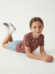 NAME IT Girls Floral Printed Tee