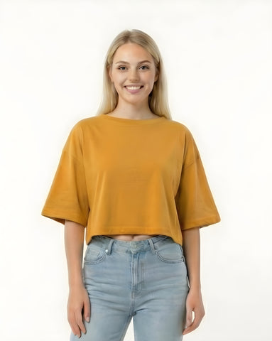 SPF Oversized Crop T-Shirt