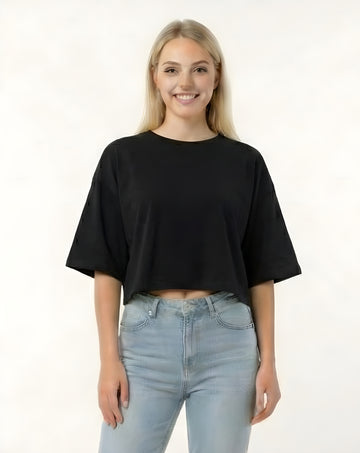 SPF Oversized Crop T-Shirt