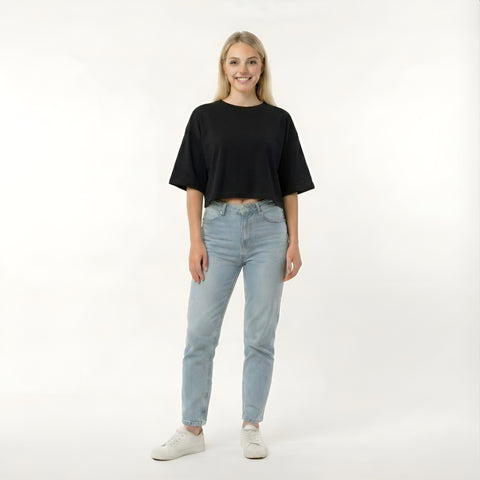 SPRINGFIELD Oversized Crop T-Shirt