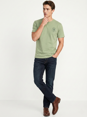 ON Mens Vintage Washed Cactus Graphic T Shirt