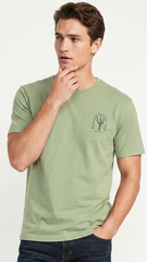 ON Mens Vintage Washed Cactus Graphic T Shirt