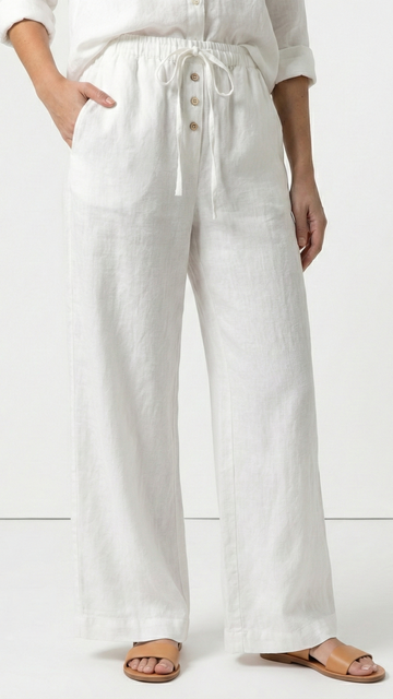 T.T Womens High Waisted Wide Leg Trousers