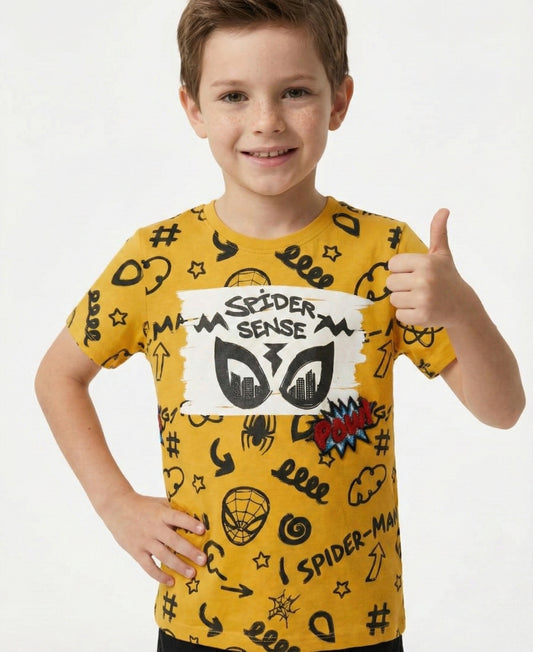 LCW Boys Spider Sense Graphic Print T-Shirt