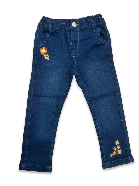 Prenatal Girls Embroidery Denim