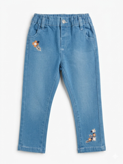 Prenatal Girls Embroidery Denim