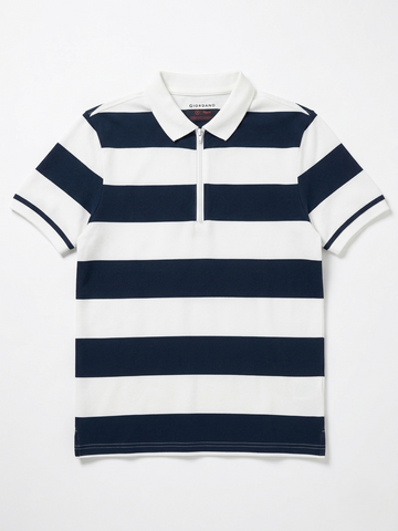 Men Performance Stripe Polo (Slim Fit)