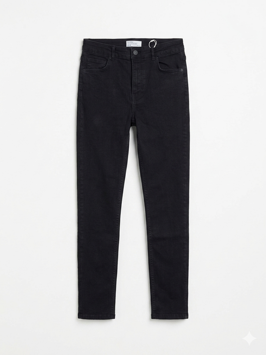 Bershka Skinny Jeans With Ankle Slits