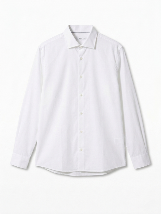 MNG Slim Fit Stretch Cotton Shirt