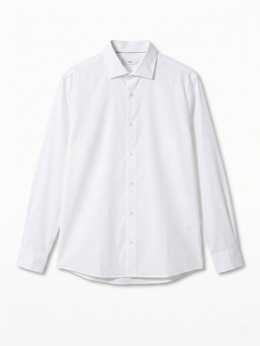 Slim Fit Stretch Cotton Shirt